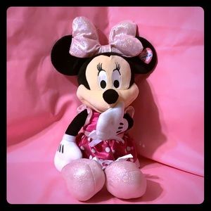 Minnie Mouse light up bow doll & emoji pillow